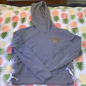 VS Pink hoodie and shorts set